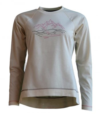 W10362-8100_PureFlowz Eco Shirt LS Cream_front W10362-8100_PureFlowz Eco Shirt LS Cream_front